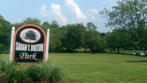 A community park stands on land where poet Sarah Bolton spent her golden years.